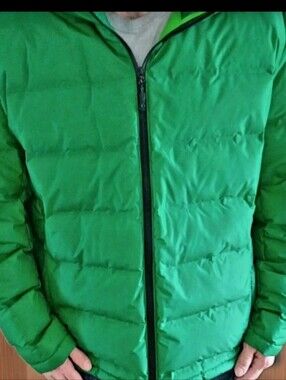 Xersion Mens Green Hooded Duck Down Puffer Jacket Size XXL